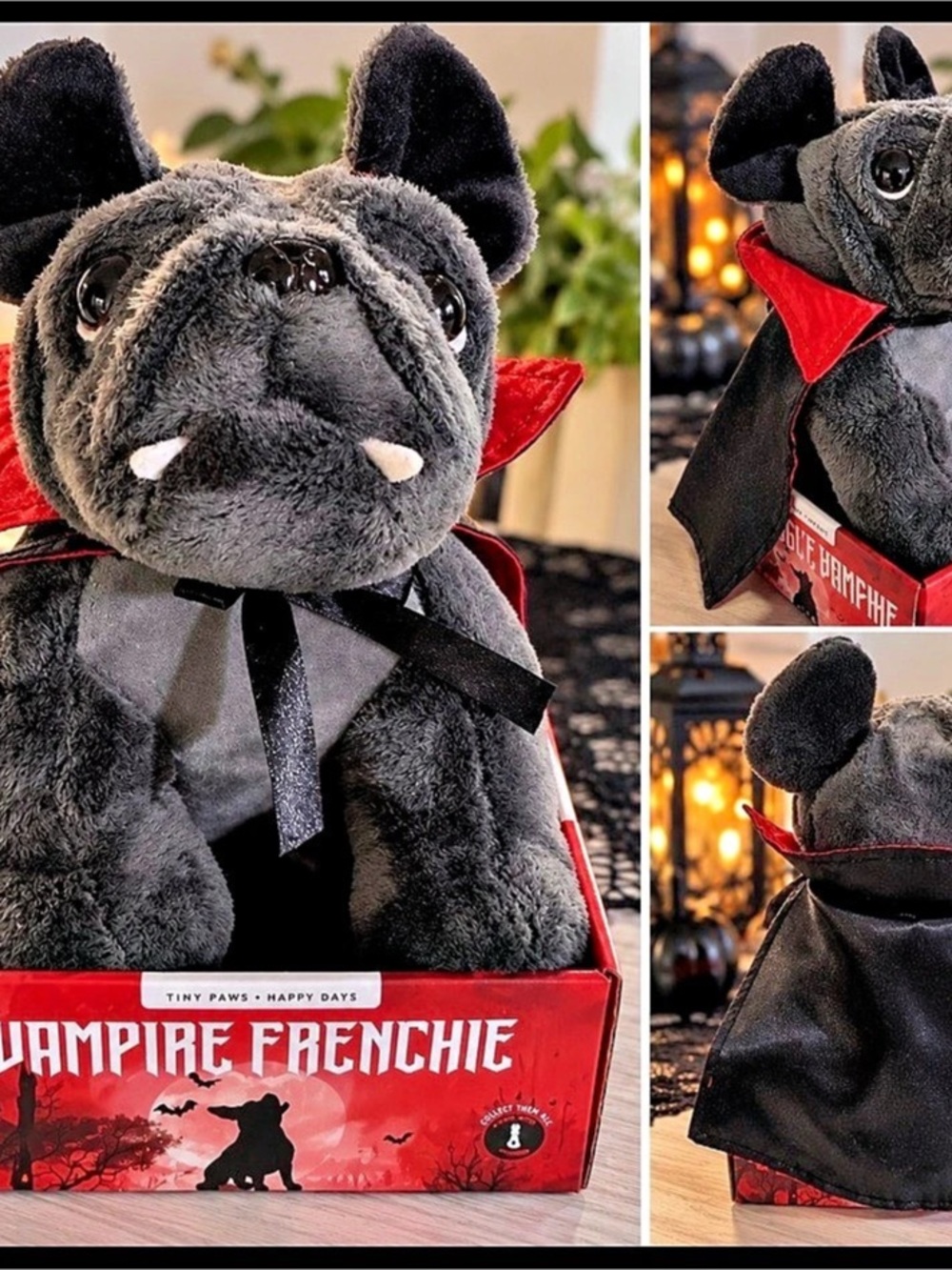 🧛 Vampire Frenchie Heated Plush Stuffy 🐾